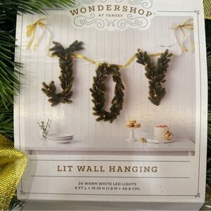 Wondershop Joy Garland with Green and Gold Accents